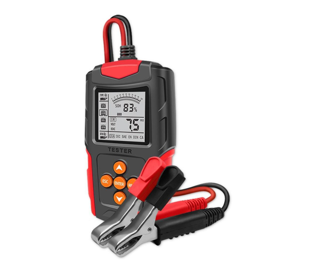 Qoltec Cyfrowy tester akumulatora LCD/12V/24V/3Ah-200Ah - 1210428 - zdjęcie